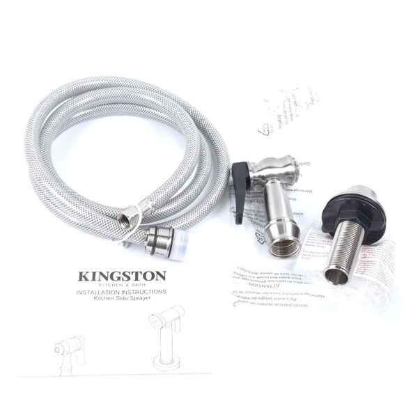 Kingston Brass Gourmetier KBSPR38 Kitchen Faucet Sprayer Brushed Nickel - Picture 2 of 4